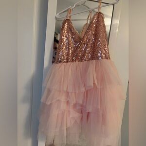 Pink Sequin and Tulle Dress